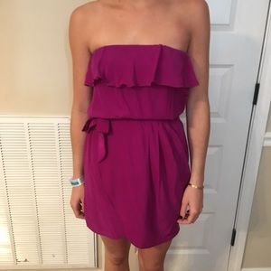 Amanda Uprichard strapless dress in purple